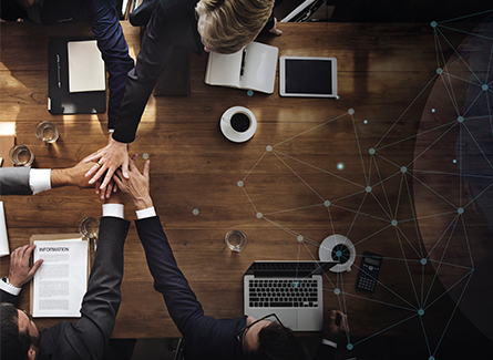 aerial-view-business-team
